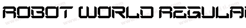 Robot World Regular字体转换